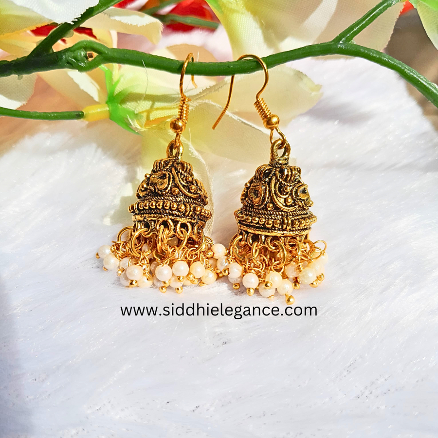 Antique medium jhumka earrings