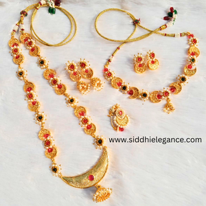 Maharashtrian chandrakor combo necklace set