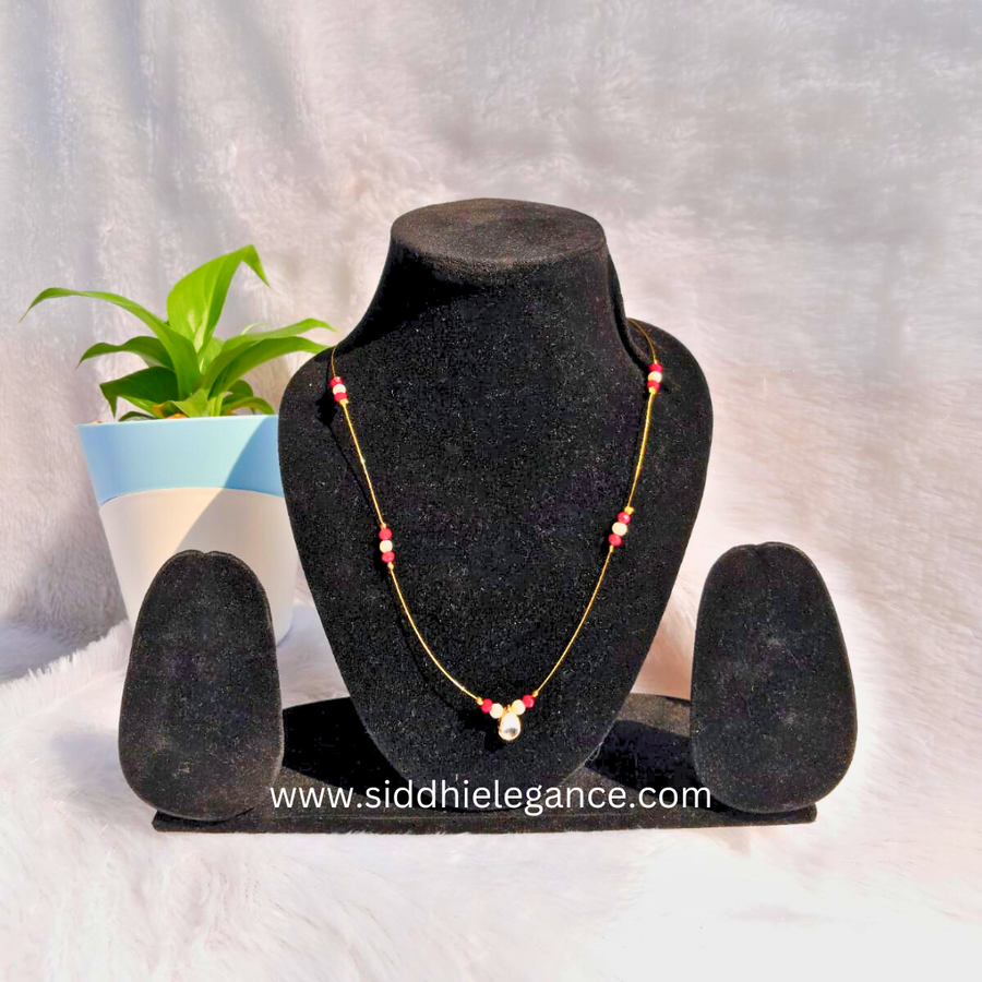 Red invisible necklace