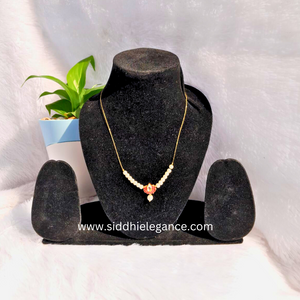 Red lotus invisible necklace