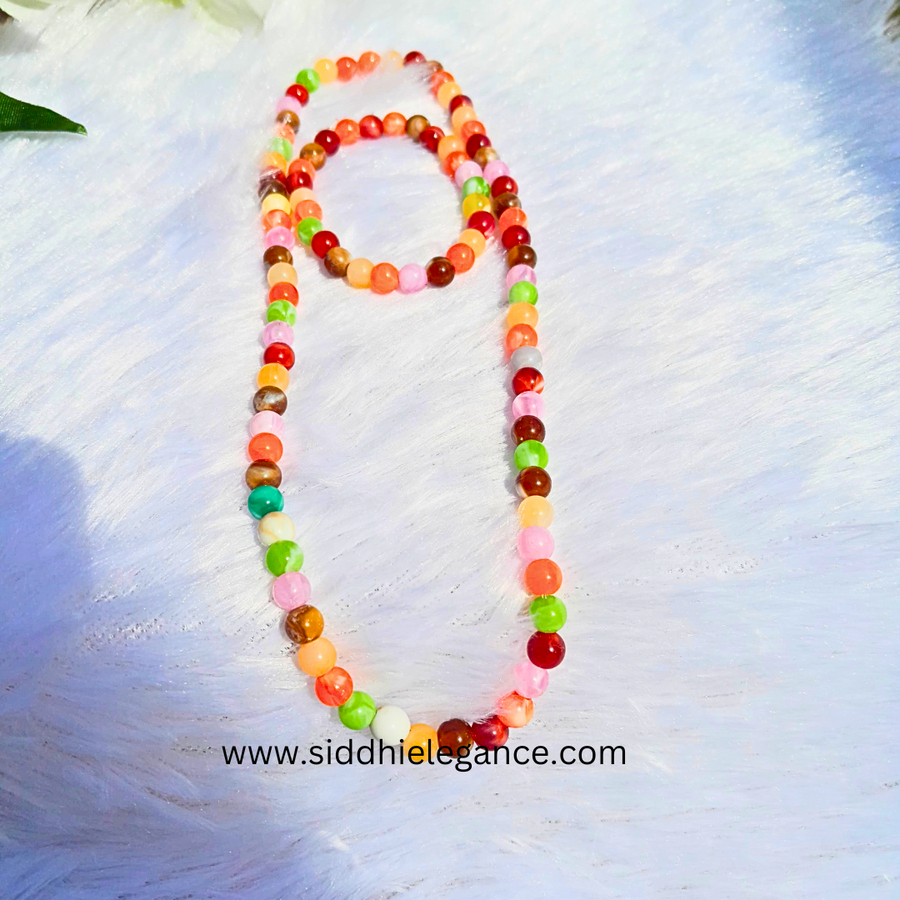 Multicolor  beaded kids jewellery