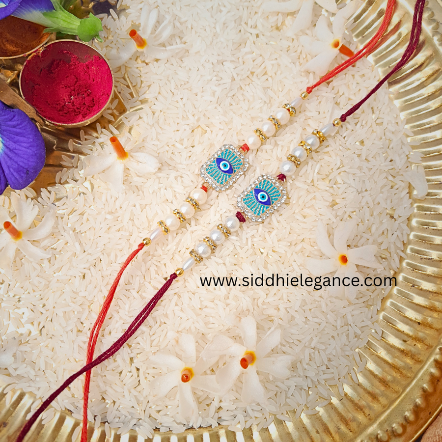 Evil eye pendant rakhi (pack of 10)